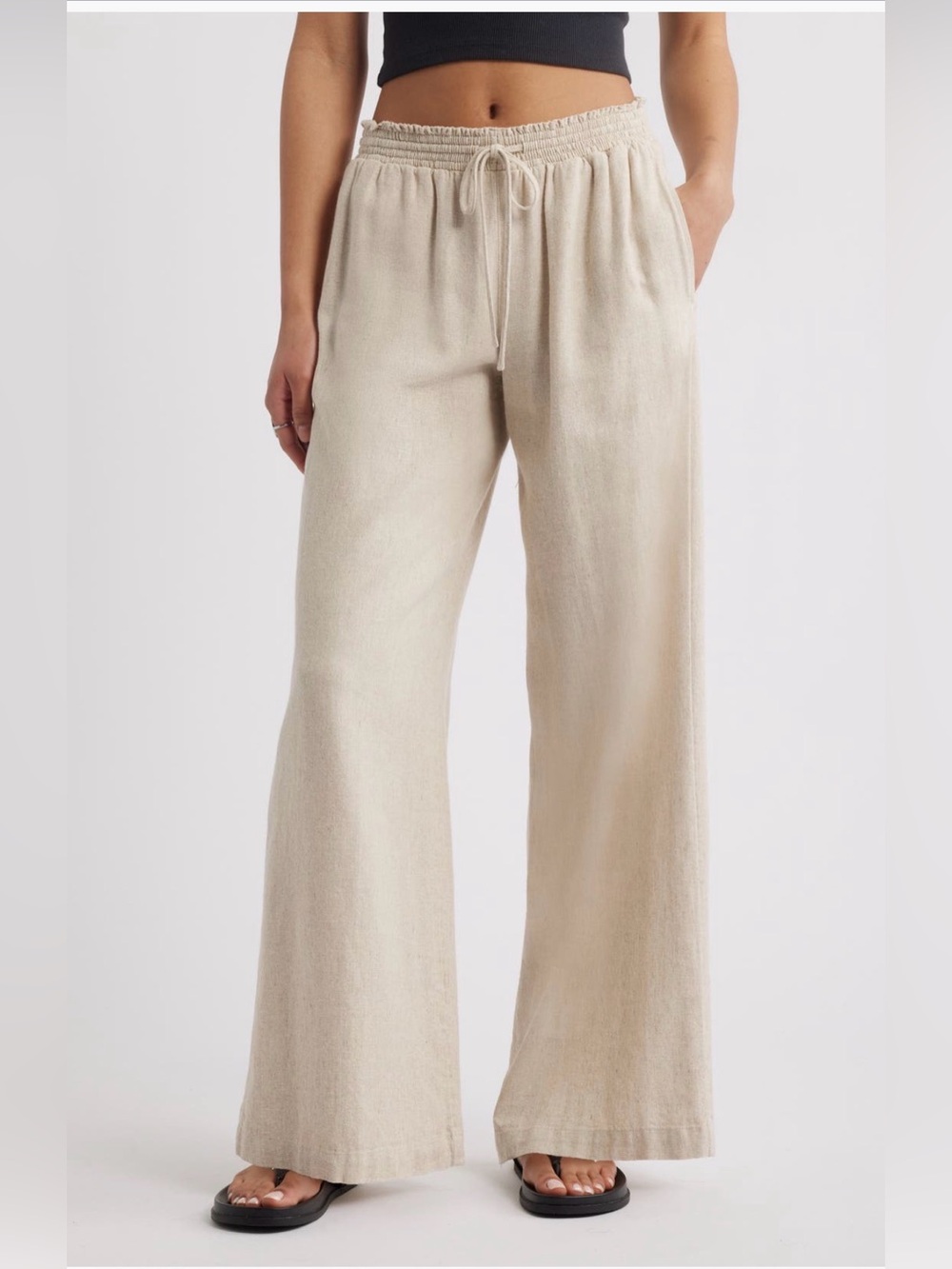 BP. Linen Blend Beach Pants